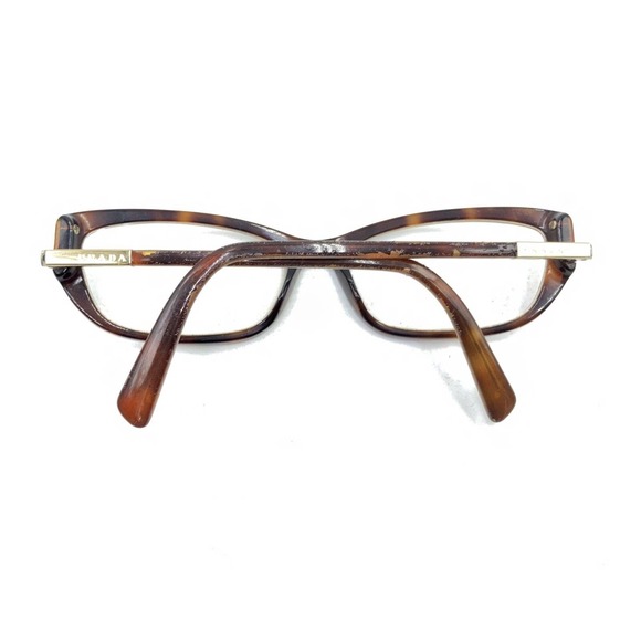 Prada VPR 03N AB6-1O1 Tortoise Brown Cat Eye Eyeglasses Frames 55-17 135 Italy - Picture 11 of 12